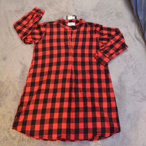 Buffalo Plaid Shirt Dress b Boutique by Evergeen